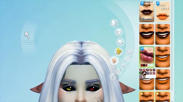 Sims 4 Создание персонажа - Вампирша-альбинос(типо)