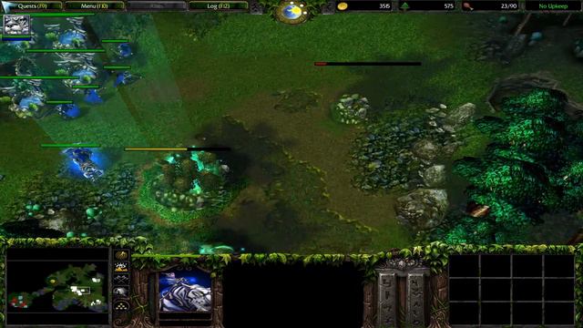 Warcraft 3 Reign of Chaos | Night Elf Campaign | Enemies At The Gate | Hard | No Cheat codes