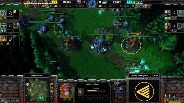 WC3 - ESL European Open Cup #62 - Grand Final: [UD] Happy vs. Foggy [NE]