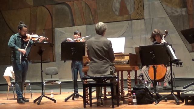 La Risonanza, Fabio Bonizzoni: Händel, Trio Sonata HWV 386b - prove al Teatro Carlo Felice di Genov