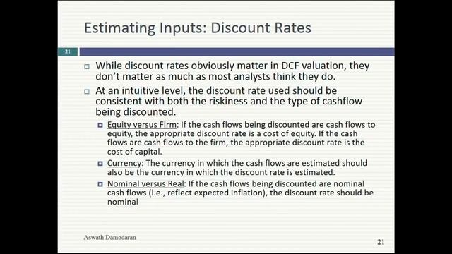 Session 3: The Building Blocks for Intrinsic Value & Risk Free Rates