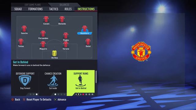 FIFA22-HOW TO PLAY LIKE SIR ALEX FERGUSON MANCHESTER UNITED FORMATION TACTICS AND INSTRUCTIONS