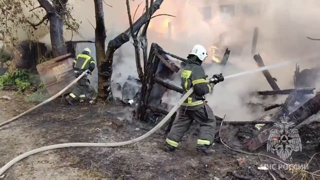 Пожар в городе Нижний Новгород.