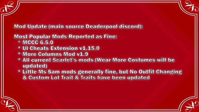 The Sims 4: Oct 3, 2019 News: PC/Mac Update Overview & More