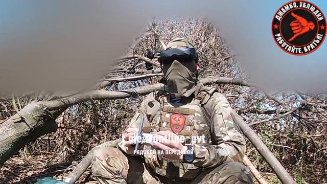 Уничтожение fpv-дроном транспорта противника силами бойцов из разведки 150й МСД.