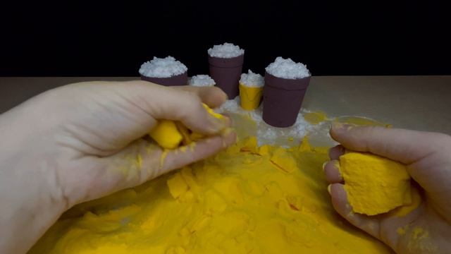 ASMR baking soda.. «in powdered sugar»🧁#asmr