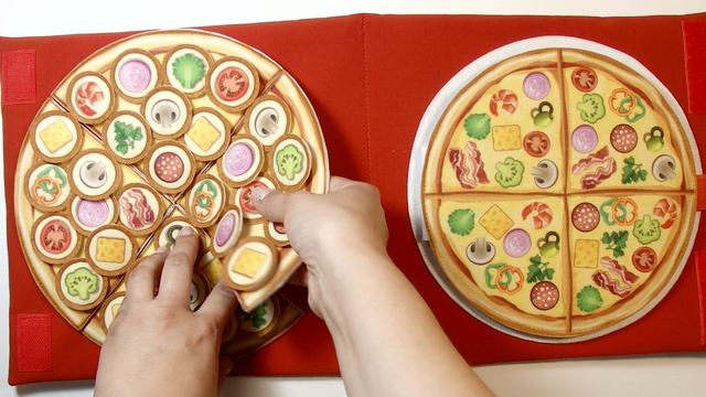 Фетровая #пицца для игр с детьми #логопед #дефектолог