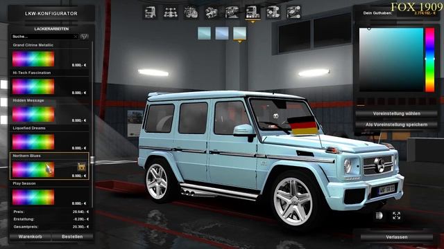 (ETS2 v 1.28 RM 1.7.4 RUSSIAN OPEN SPACES V4.0) MERCEDES-BENZ GELANDEWAGEN [1.28.X]