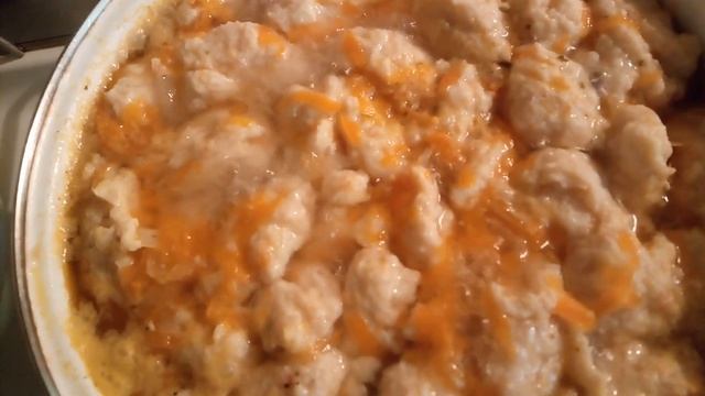 Суп с куриными клецками