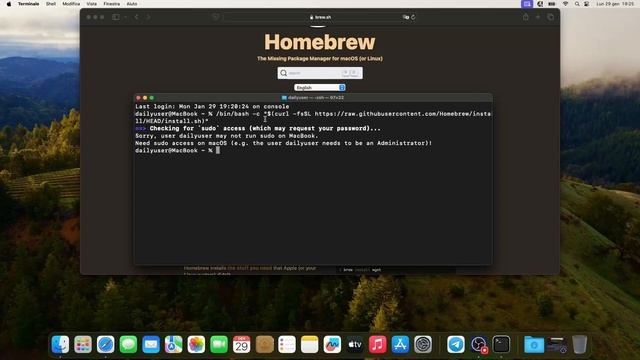 HOMEBREW Tutorial Installazione su Mac M1 Gennaio 2024
