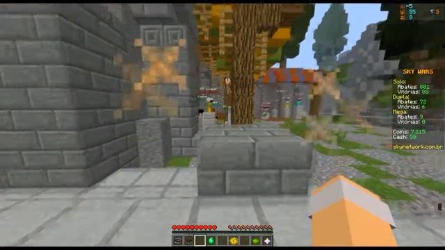 JOGUEI COM O CARA DA MELHOR INTERNET DO MUNDO (MUSHMC/SKY MINIGAMES)