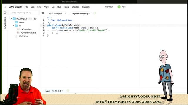 Cloud 9 S1E2 Java Classes in Cloud9