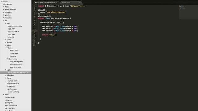 Custom Pipes in Ionic