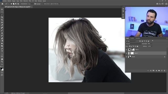 Alargar Cabello con Photoshop Truco final imperdible!