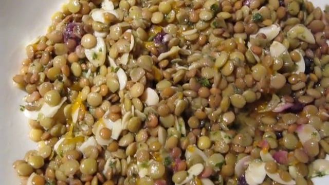 Салат из Чечевицы с мандаринами