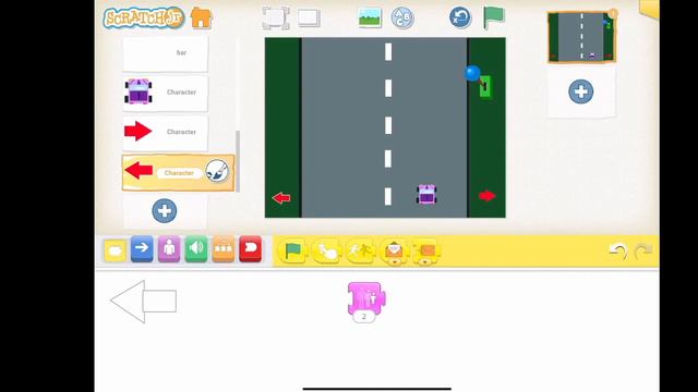 Scratch Jr. создаем гоночную игру