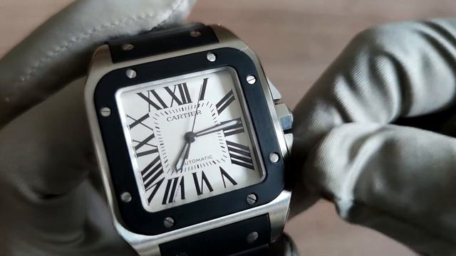 Обзор часов Cartier Santos de Cartier 100 Large W20121U2