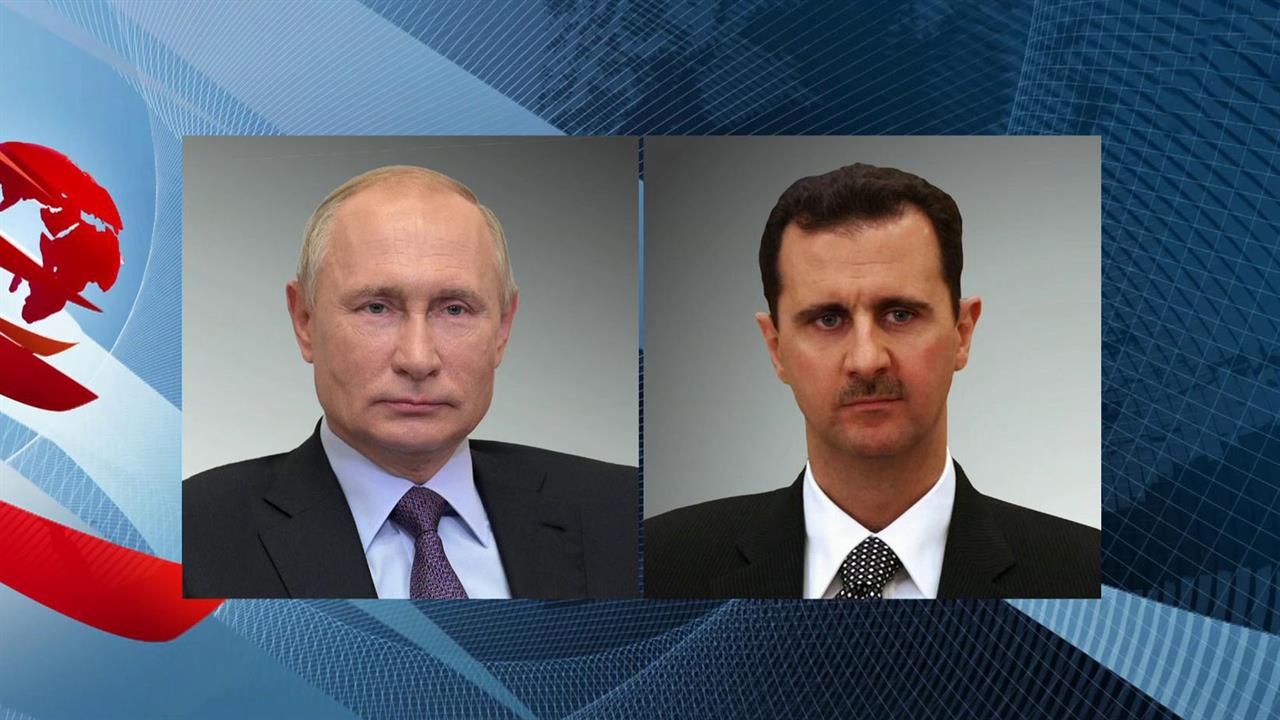 Владимир Путин направил Башару Асаду телеграмму по случаю 80-летия дипотношений между Россией и С...