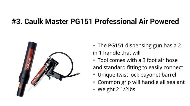 Top 5 Best Pneumatic Caulking Guns 2019