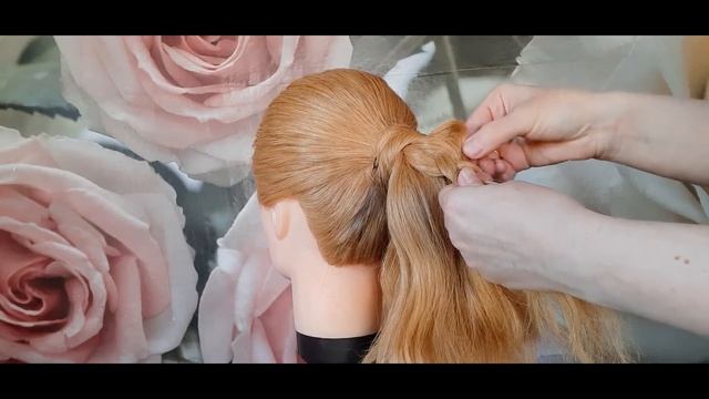 Вытягивание прядок для французских кос