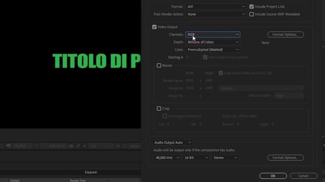 Esportare un video con sfondo trasparente in After Effects CC (Tutorial ITA)