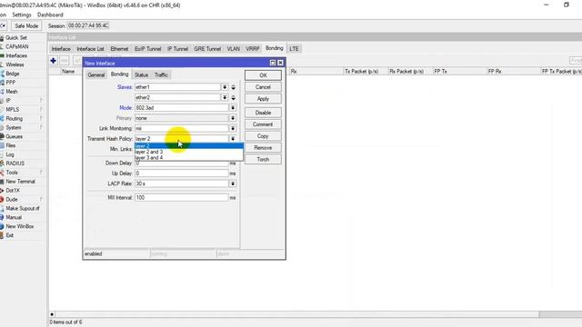 Mikrotik Layer 3 Bonding