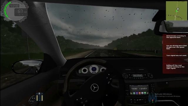 Mercedes Benz E55 AMG Rainy Drive ?