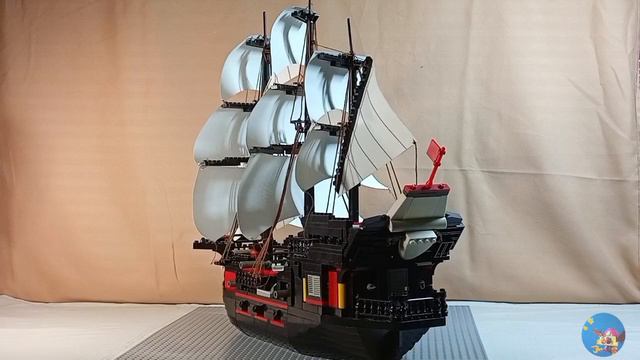 Lego корабль: "Чёрный король"; обзор самоделки из китайских наборов
