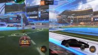El auto increible y el Delorean en Rocket League
