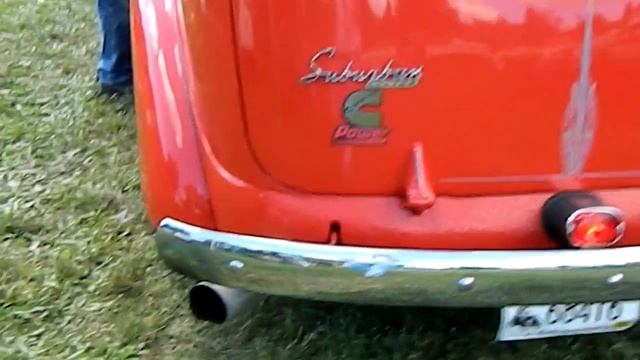 Cummins 4bt 3.9 turbo diesel engine in a 1941 chevy suburban at tilly foster farm