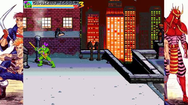 Teenage Mutant Ninja Turtles - Red Sky Battle (OpenBoR) - стрим 1