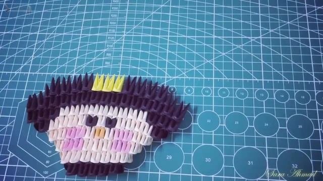 How to make 3d origami bowl 7