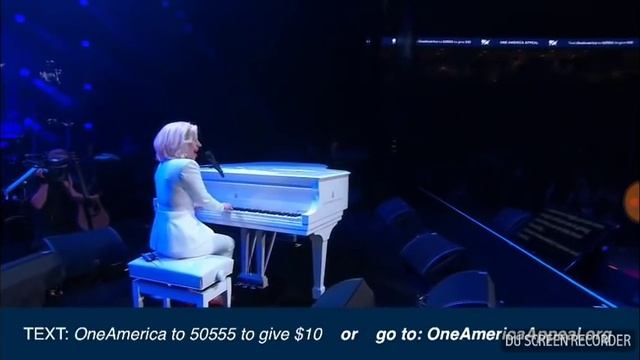 Lady Gaga Performing At Hurricane Relief Concert