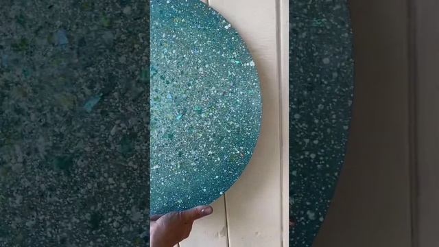 Создание часов из стеклянной крошки