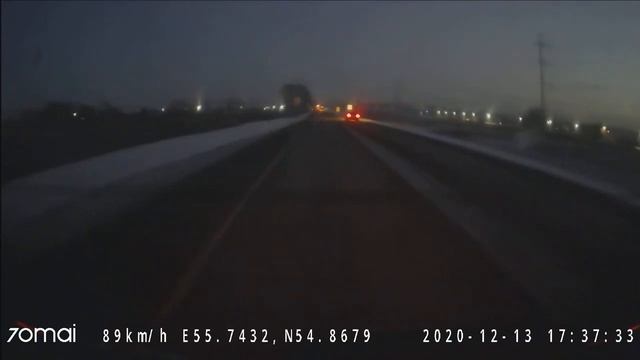70mai Smart Dash Cam A800 (задняя камера ночь)
