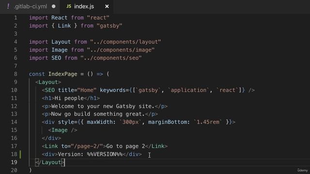 Udemy. Gitlab CI/CD. 22. Predefined environment variables