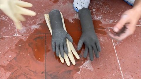 Awesome Cement Craft Tips - Flower pots Making Technique with Gloves, Watermelon, Towels and Cement