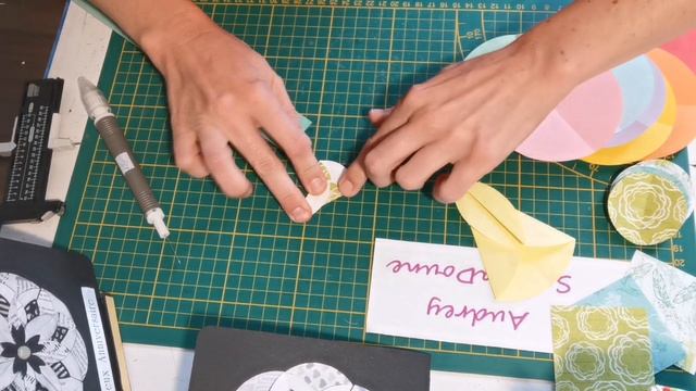Tuto carte rosace origami scrapbooking