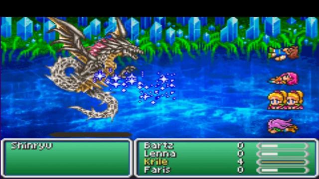 Final Fantasy V Low Level - Shinryu (Lv 1 Solo, One Equipment Slot, No Berserk)
