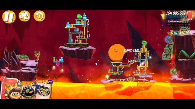 Angry birds 2 clan battle ( 5 bubbles) ratio 121 ! 20 June 2023 #ab2 clan battle today