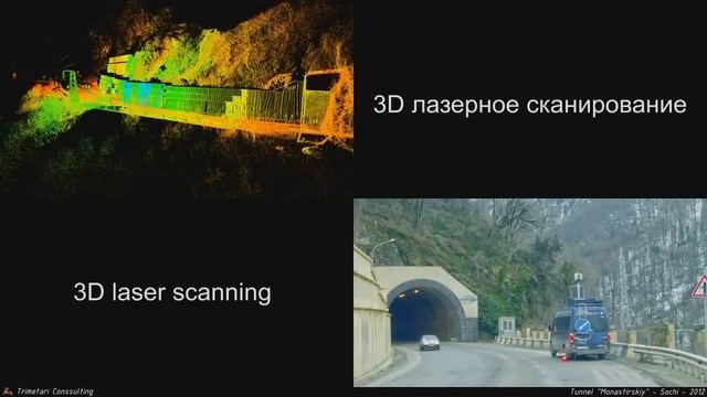 Лазерное сканирование автодорожных тоннелей в г. Сочи