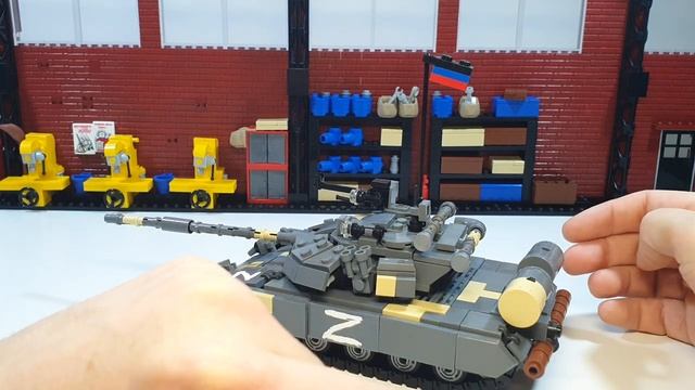 LEGO танк Т-64 "Булат" трофейный. лего самоделка