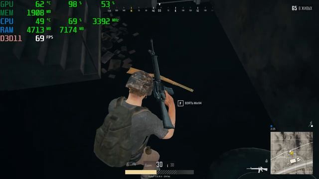 PUBG на ПК i3-3240/ 8Gb/ gtx 750ti 2gb - 2018.06.16