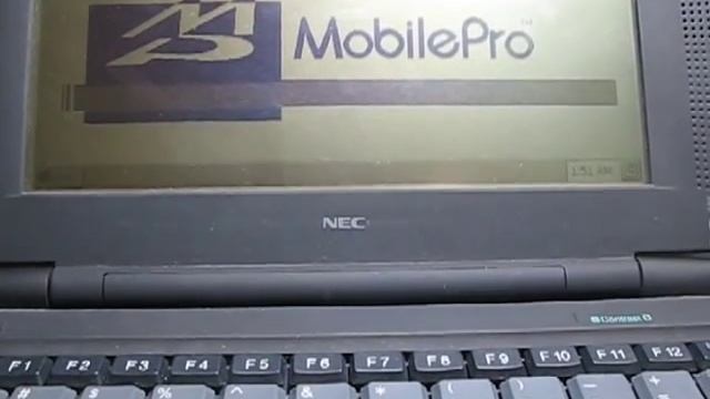 NEC Mobile Pro 700 Handheld PC 54MHz computer does a full reboot in 6 seconds