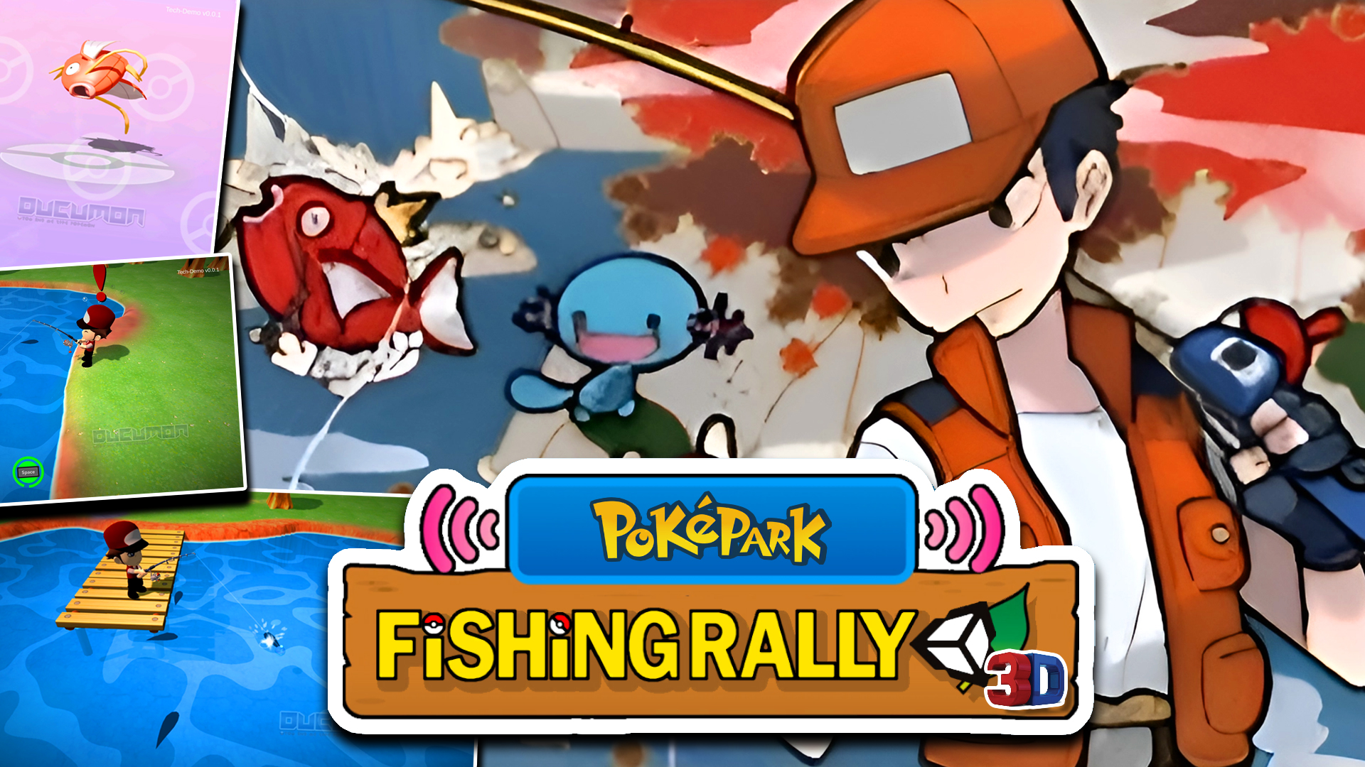 PokePark Fishing Rally 3D Unity — фанатская игра, в которую вы играете за рыбака, 3D-версия PPF