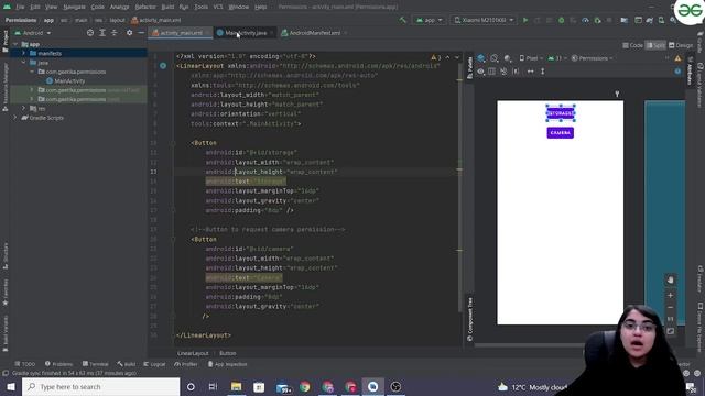 Permissions | Android | Geetika Thakran | GeeksforGeeks JAVA