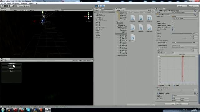 Poradnik do Unity 3D 16 Zatrzymanie i wznowienienie gry