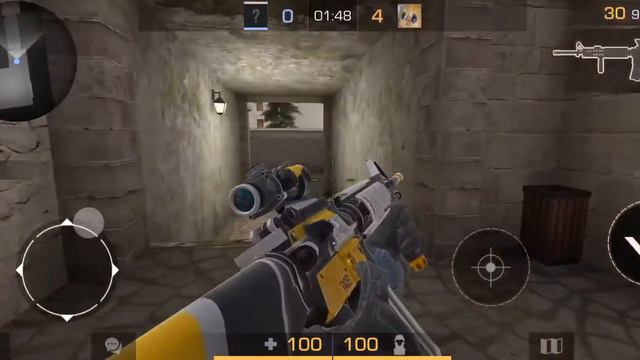 Играю Standoff 2 со своим другом один на один, голоса не слышно соре:)