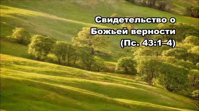 Тихое время с Живой Жизнью: Псалтирь 43:1–9 (03082017)
