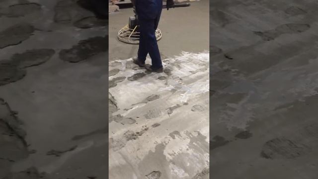 Затирка бетонного ( промышленного ) пола . Город Копейск